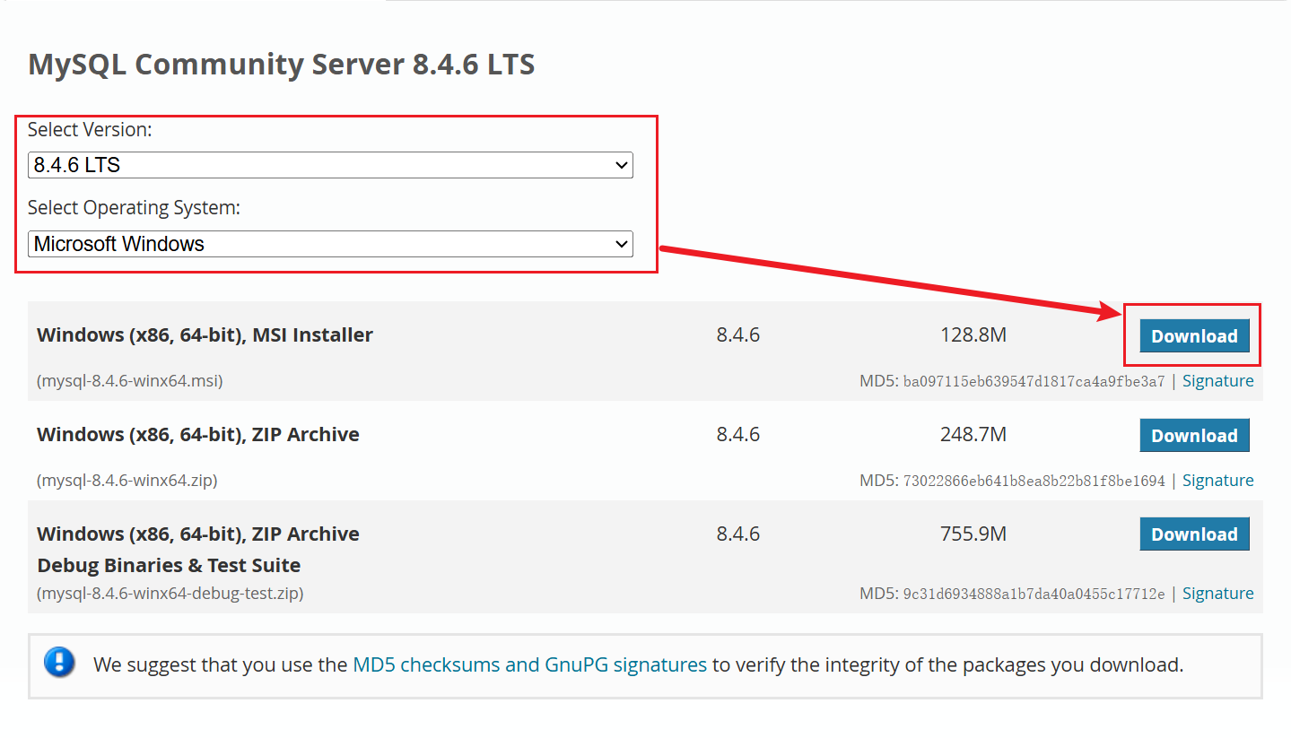 MySQL Community Server 8.4.6 LTS
